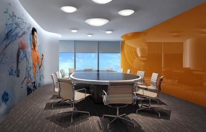 1900平米安踏集團(tuán)辦公室辦公室裝修